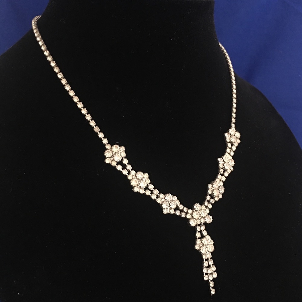 Vintage Austrian Crystal Rhinestone Necklace